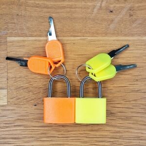 Decorative padlocks and keys 🔐🧡💛